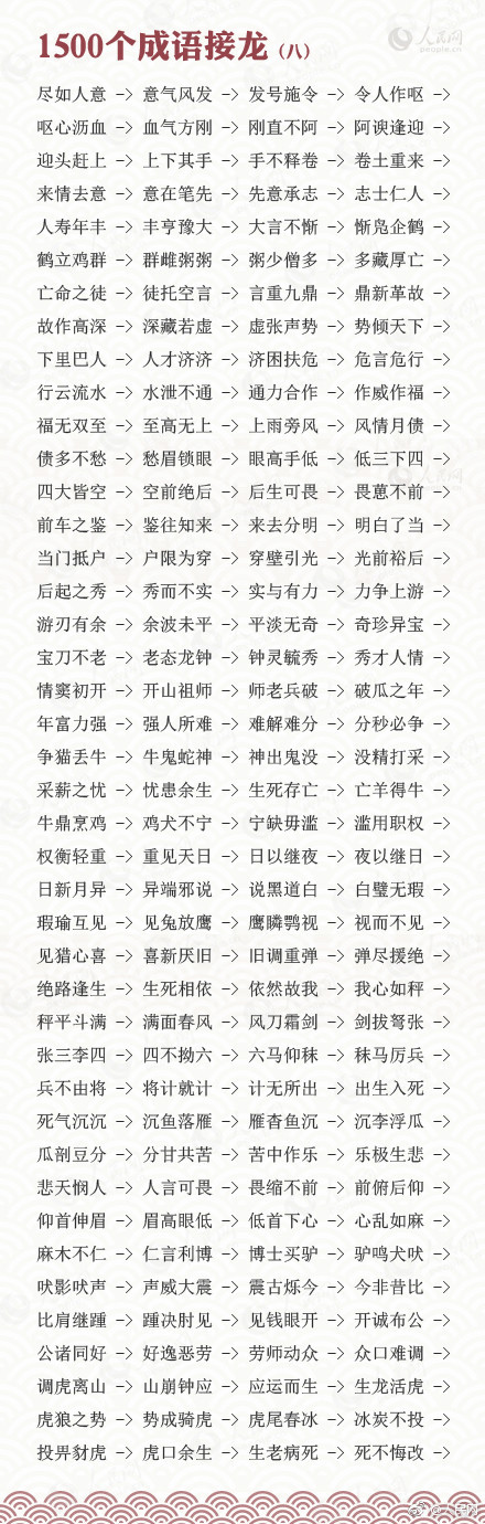 成语接龙怎么玩（成语接龙大全分享）