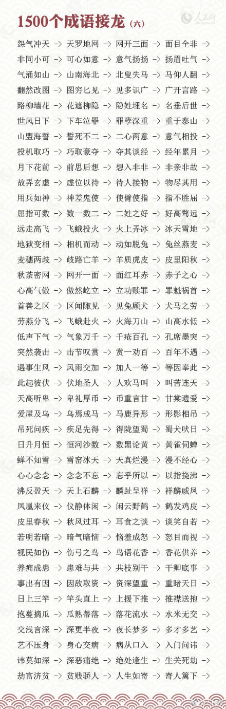成语接龙怎么玩（成语接龙大全分享）