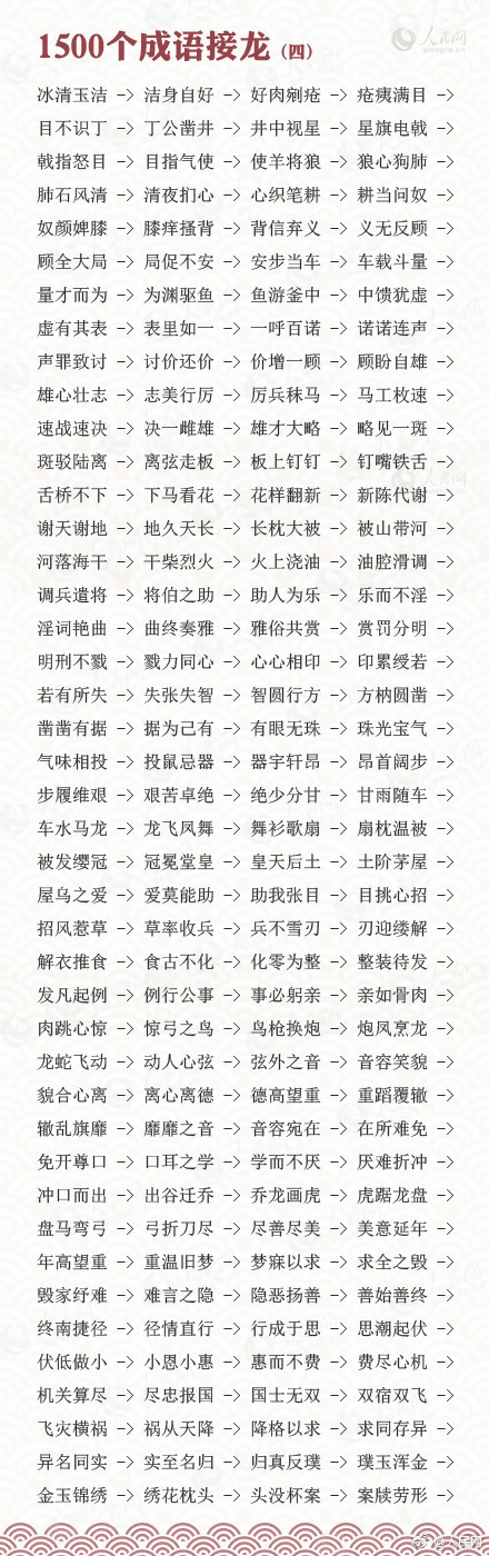 成语接龙怎么玩（成语接龙大全分享）