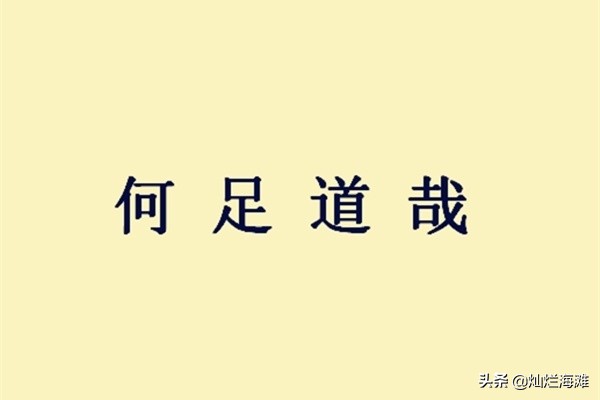 何足道哉是什么意思（何足道哉意思出处）