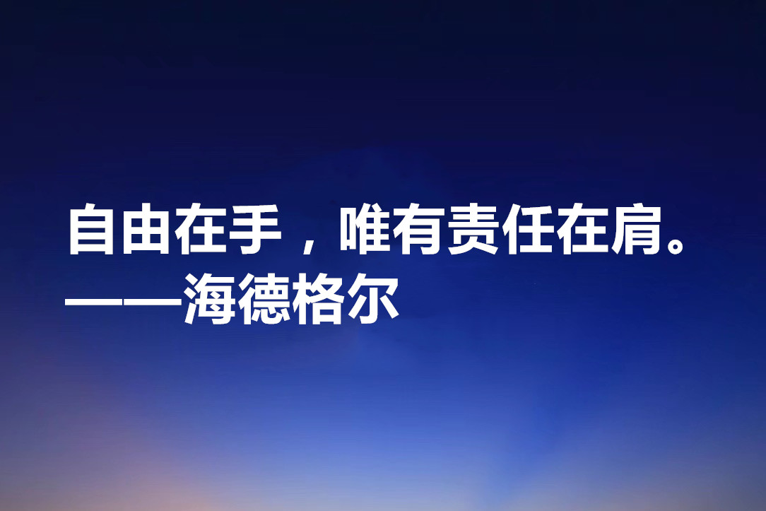 海德格尔的名言名句（德国哲学家海德格尔的名言）