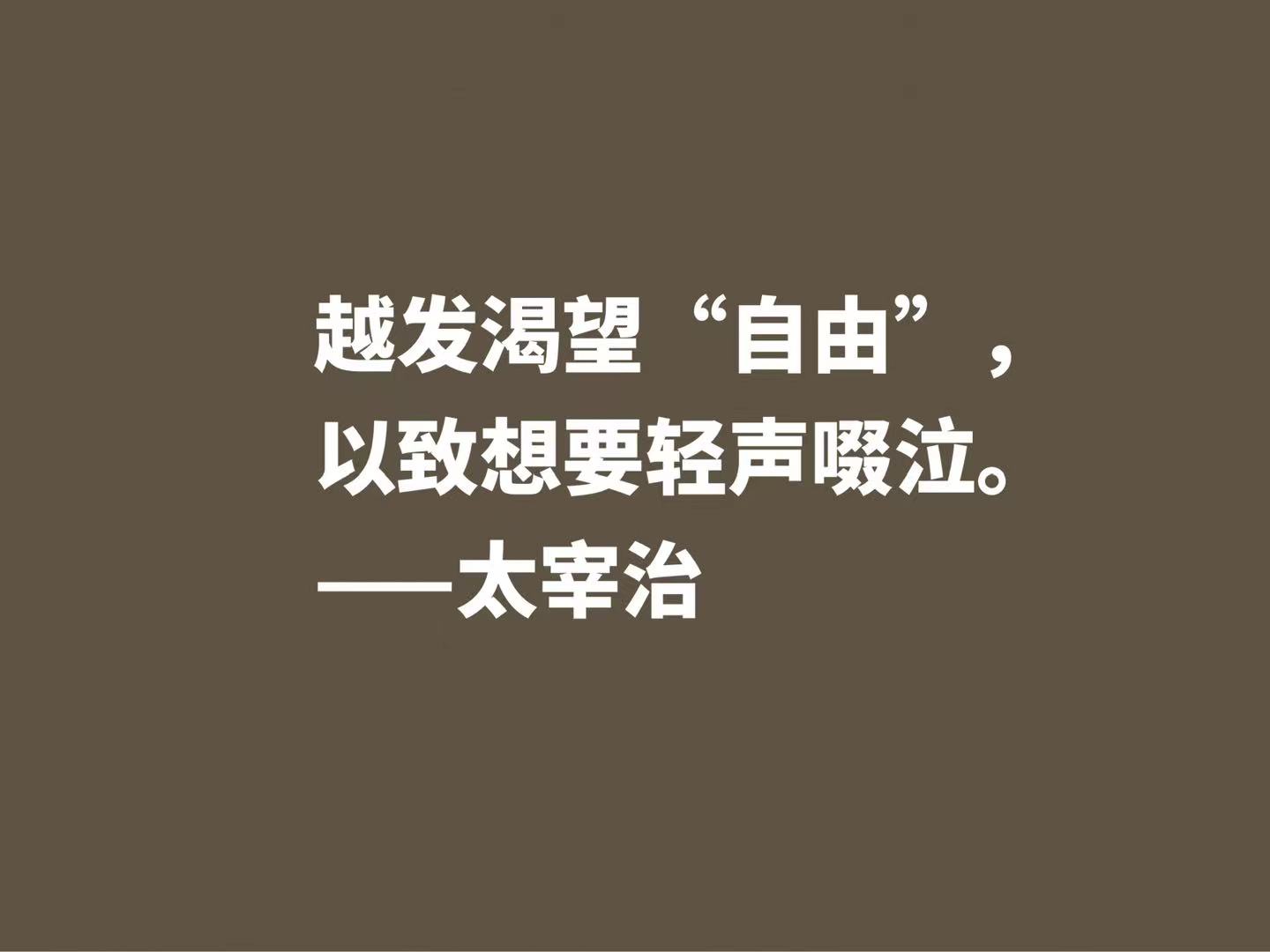 太宰治经典语录有什么（人间失格经典语录）