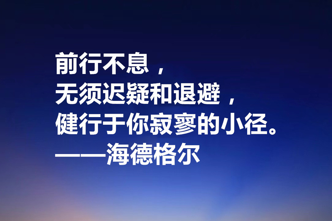 海德格尔的名言名句（德国哲学家海德格尔的名言）