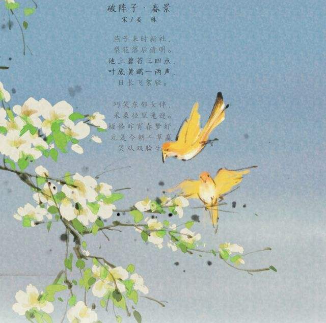 破阵子春景古诗（破阵子晏殊原文及翻译赏析）