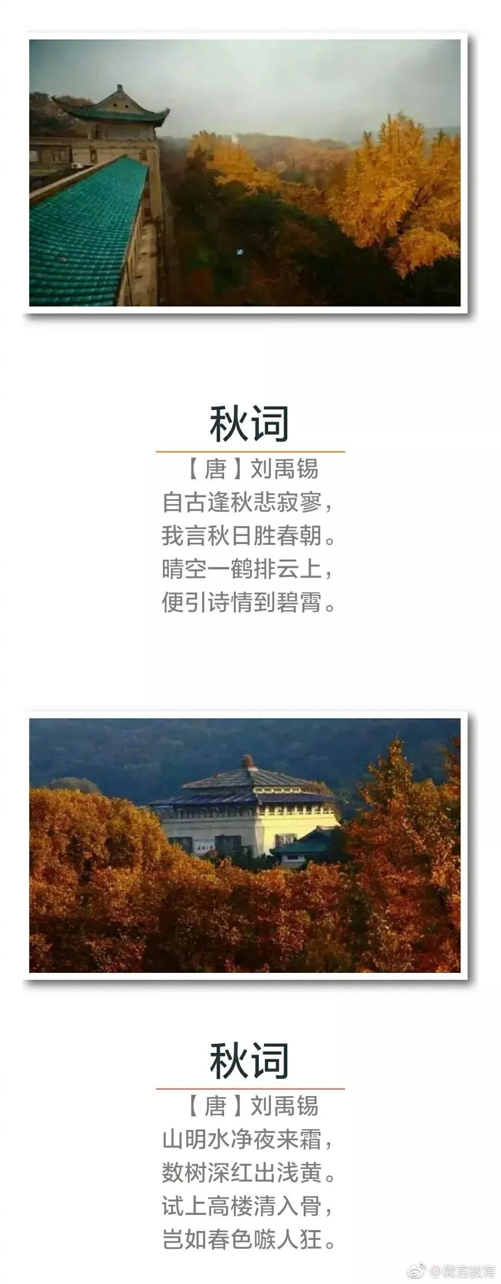 秋天诗句经典名句（关于秋天的千古名句）