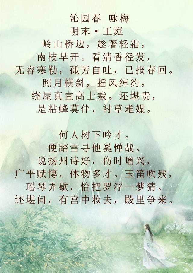 沁园春咏梅赏析（初中生必背古诗词）