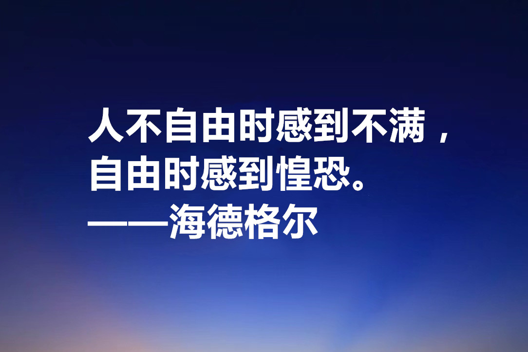海德格尔的名言名句（德国哲学家海德格尔的名言）