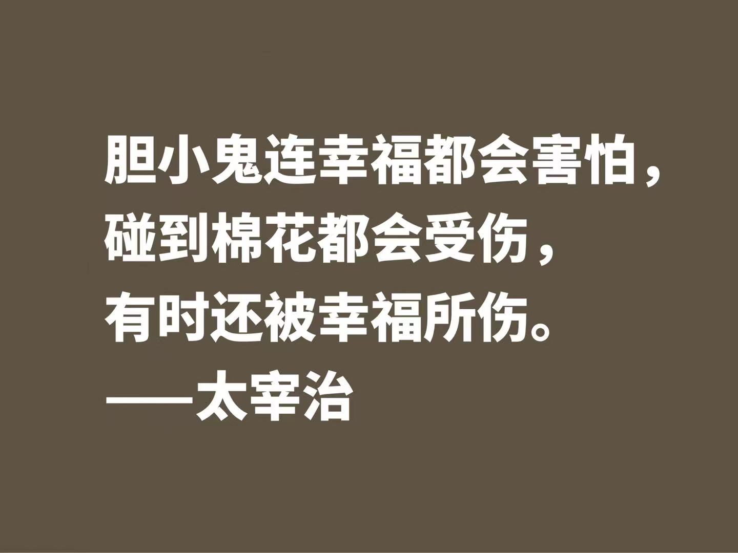 太宰治经典语录有什么（人间失格经典语录）