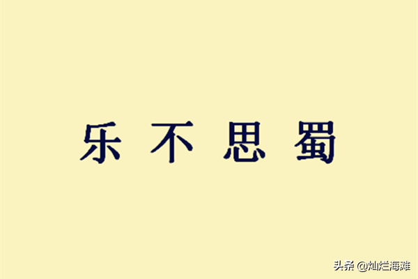 关于乐不思蜀的典故（乐不思蜀的成语故事简短）
