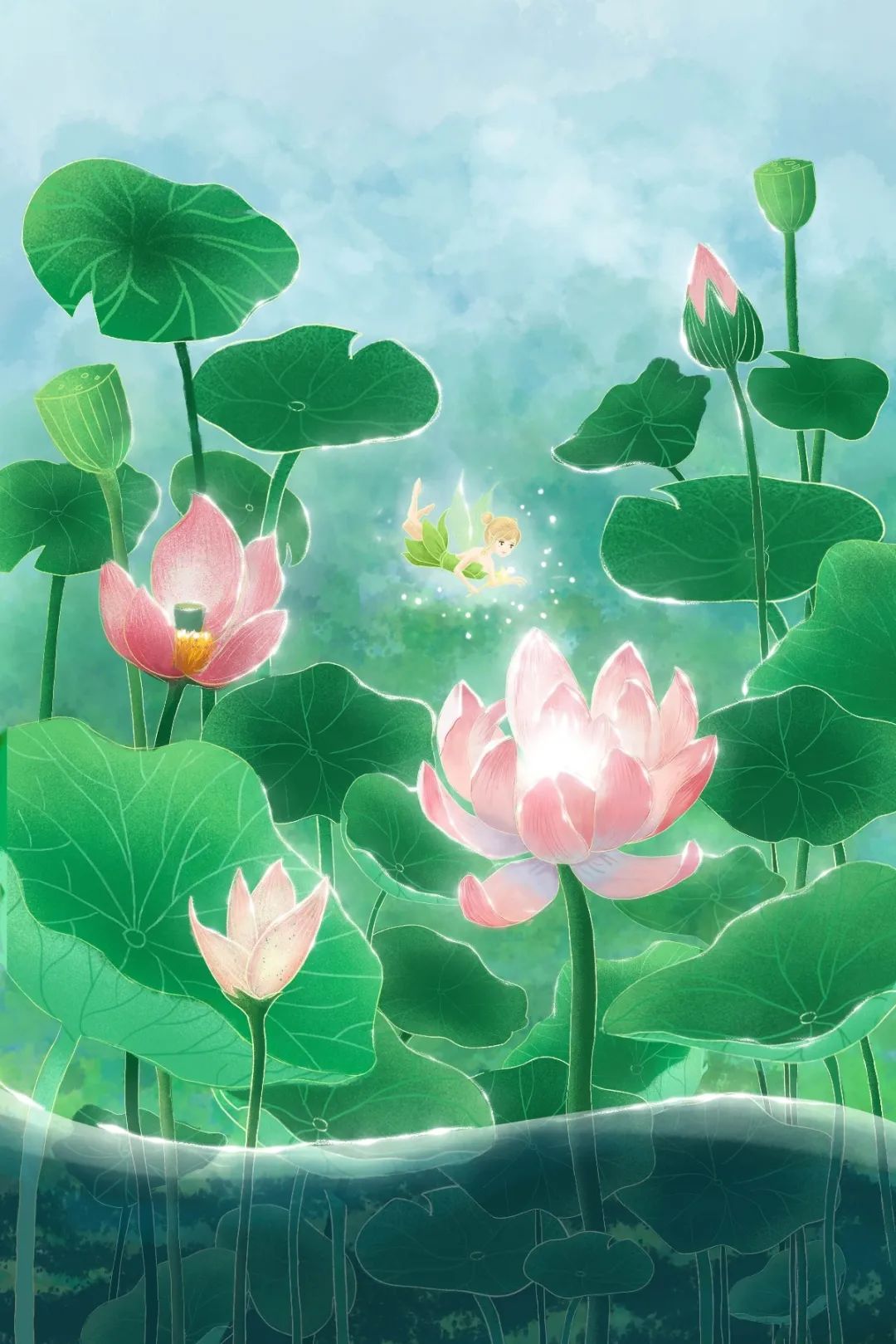 关于荷花的描写（写荷花的好词好句好诗大全）