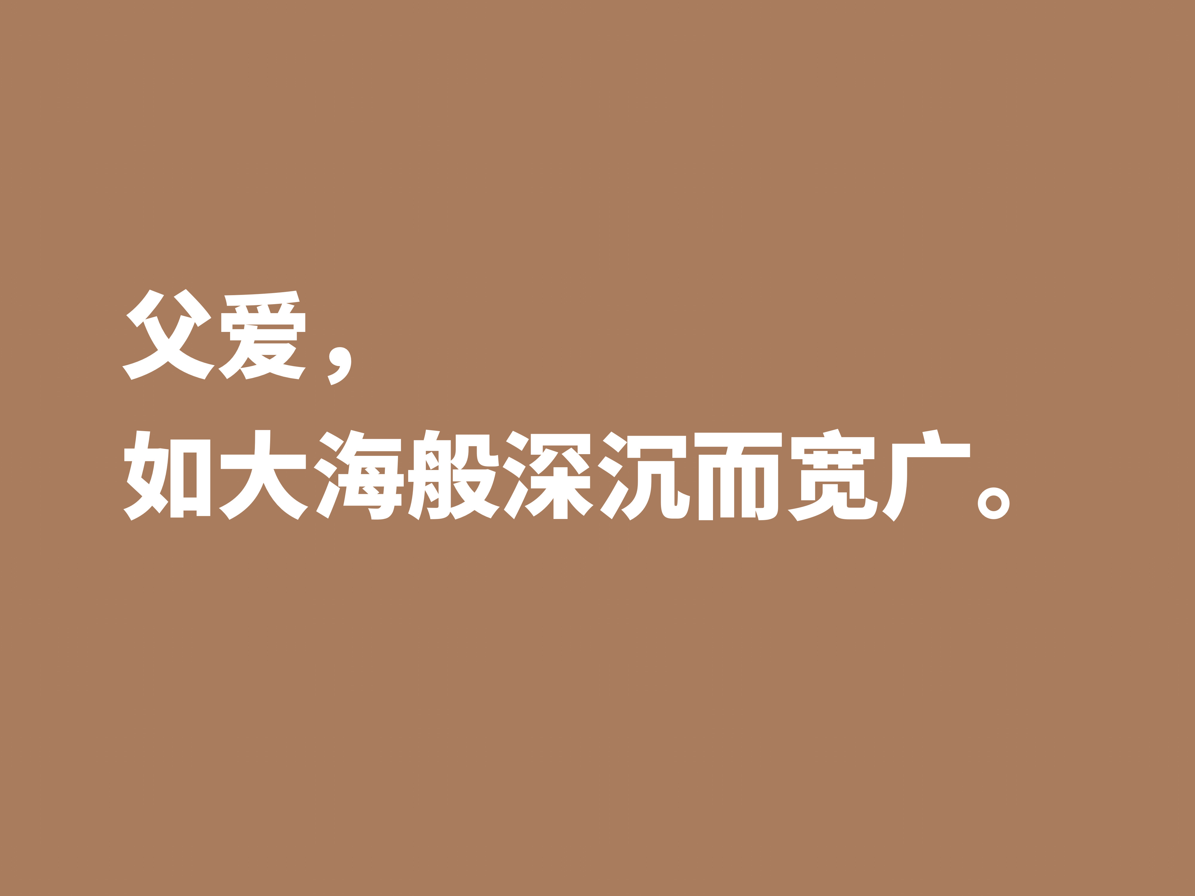 感恩父亲的句子好段落（最伟大的父亲经典句）