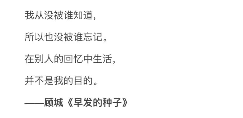 顾城情诗短句（顾城最美的情诗）