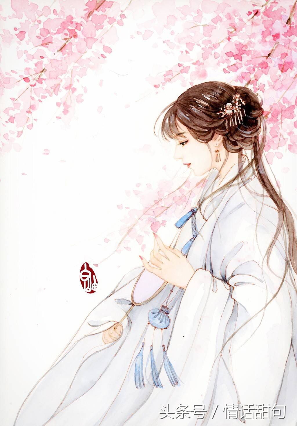 古词爱情表白最感动的句子（20句古风爱情表白诗句）