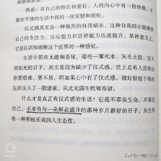 形容生活需要仪式感的句子（关于生活需要仪式感的语录）