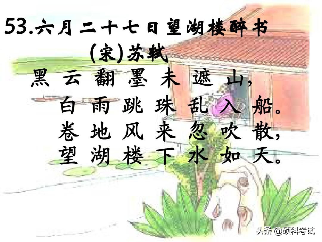 小学必背古诗75首全文（教科书必背的75首名诗）