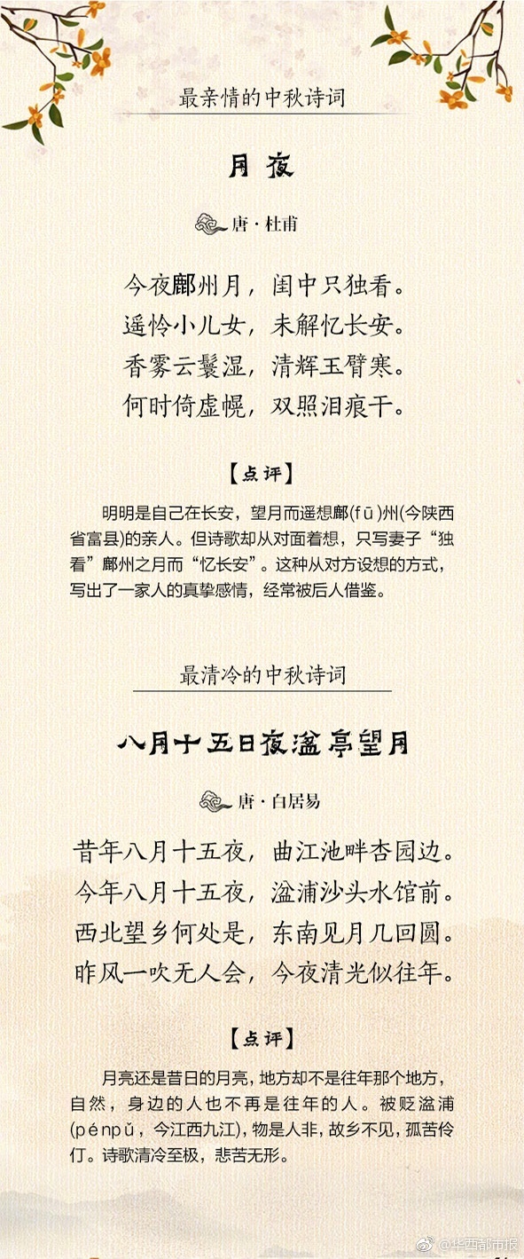 描写中秋诗句古诗（关于中秋古诗的诗句）
