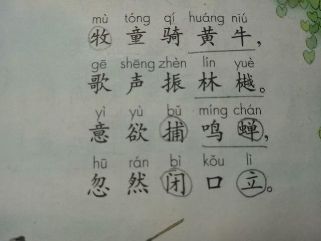 所见古诗原文带拼音版（拼音版注音及带拼音朗读）