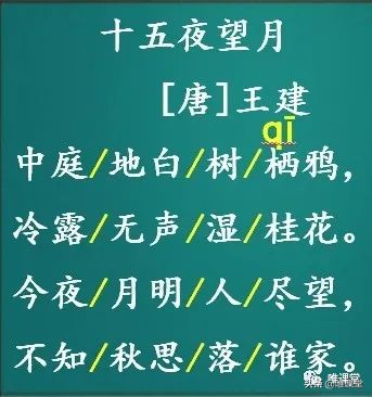 十五夜望月的意思翻译（十五夜望月全文知识点）