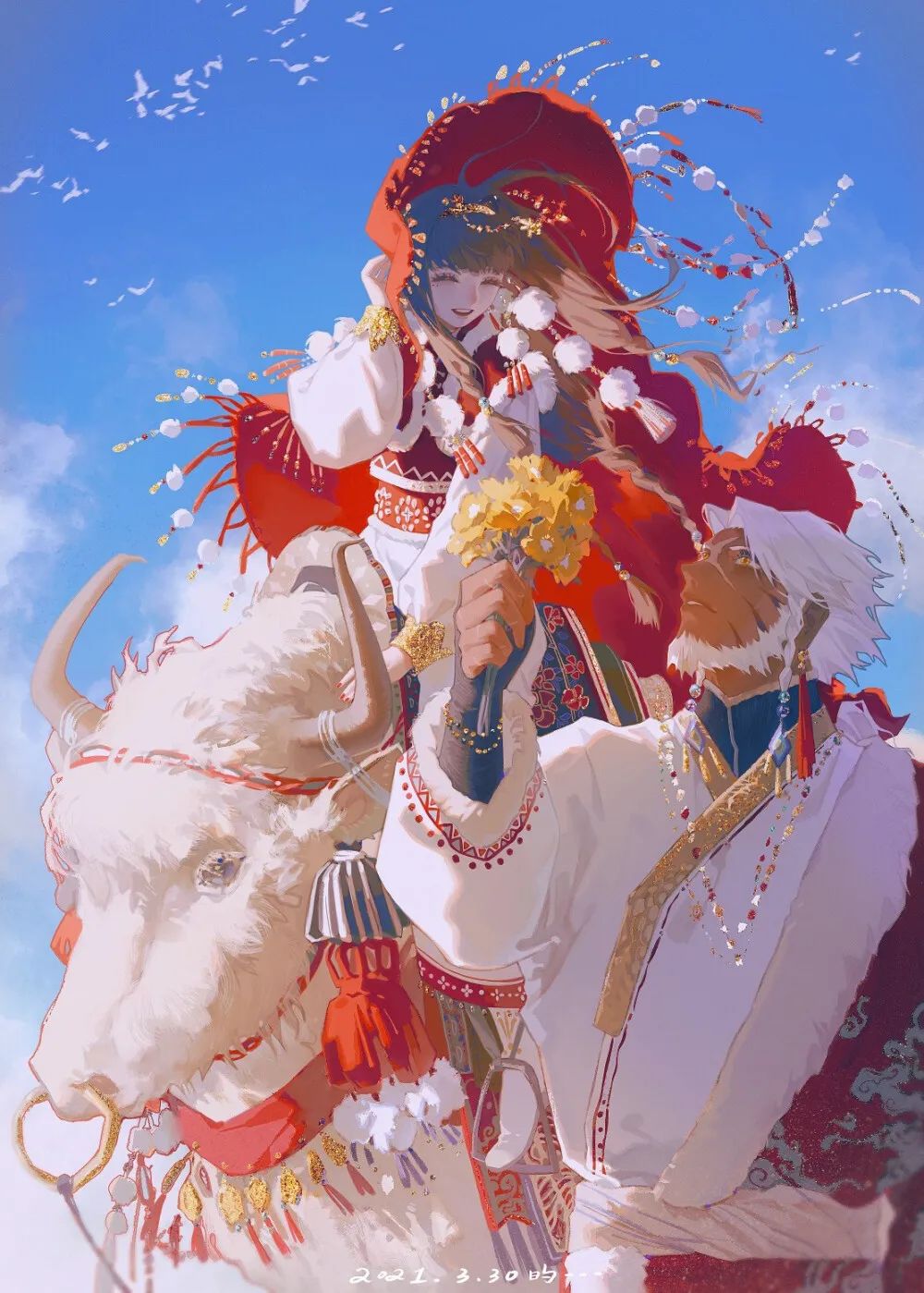 古装美女动漫头像（唯美古装图片动漫）