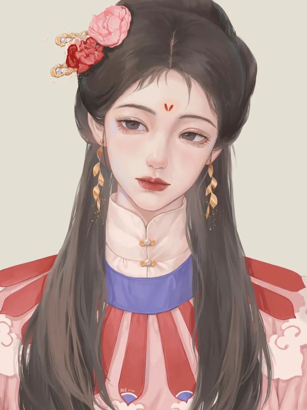 古装美女动漫头像（唯美古装图片动漫）