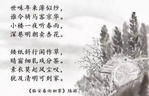 临安春雨初霁古诗赏析（临安春雨初霁的诗意）