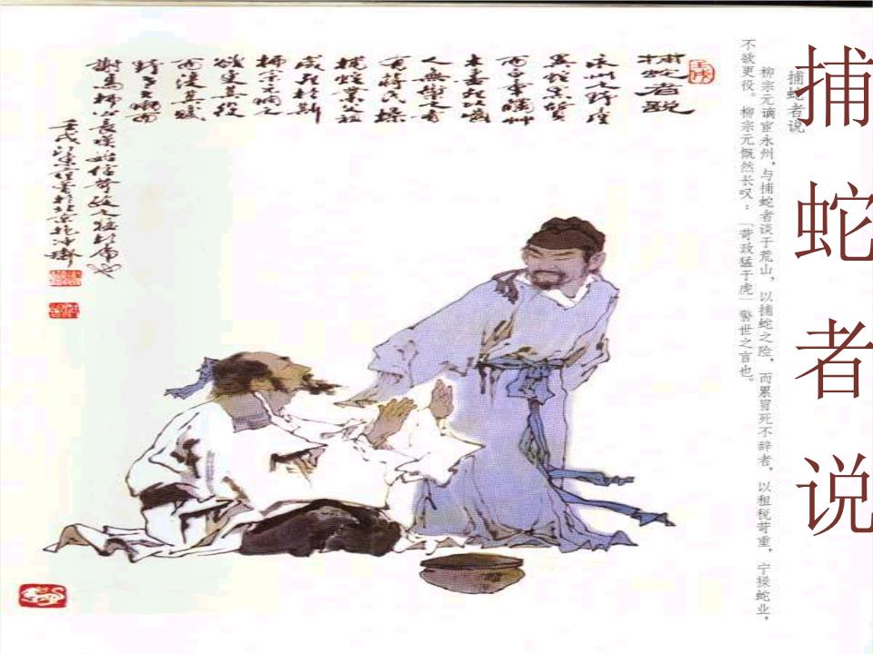 柳宗元捕蛇者说原文及翻译（捕蛇者说全文赏析及解释）