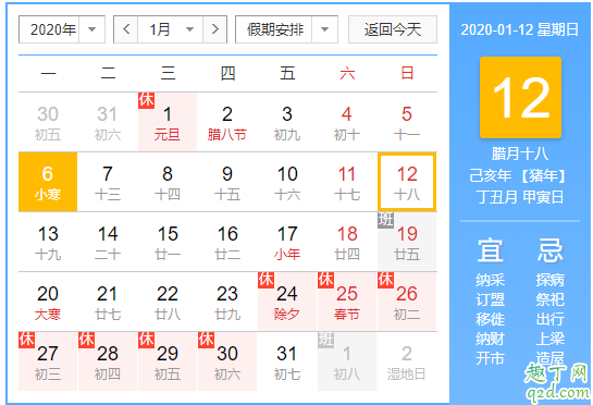 2020年1月12日几点时辰好 2020年1月12日搬家吉时