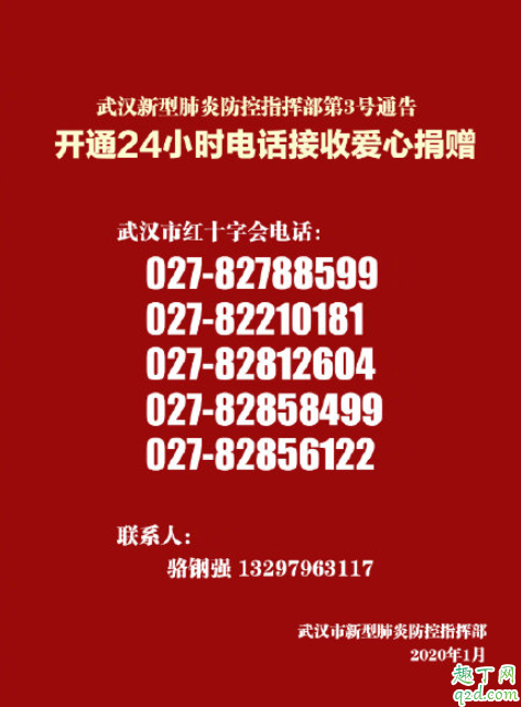 武汉24小时捐赠电话号码多少 武汉封城买不到菜怎么办