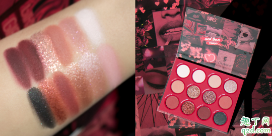 colourpop2020情人节限定彩妆多少钱 colourpop情人节眼影盘all that手臂试色