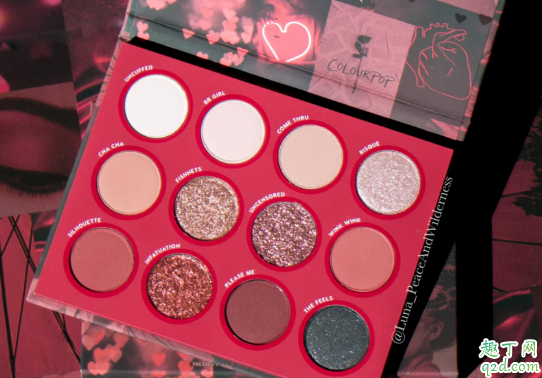 colourpop2020情人节限定彩妆多少钱 colourpop情人节眼影盘all that手臂试色