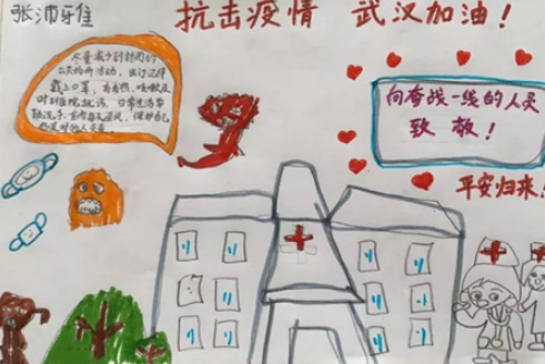 2020武汉疫情加油手抄报图片 防控疫情手抄报内容及图片小学