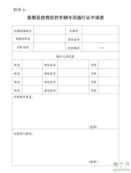疫情车辆通行证怎么办理 疫情车辆通行证申请书模板