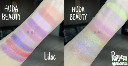 huda beauty眼影盘rose和lilac哪个好看 huda眼影盘rose和lilac试色对比