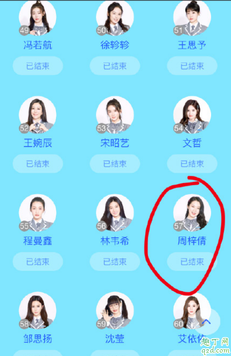 青春有你2周梓倩淘汰是真的吗 青春有你2周梓倩排名