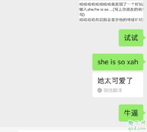 微信输入she is so为什么没有 输入she/he is so没有翻译怎么办