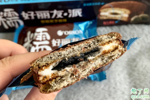 新口味的好丽友派！黑芝麻味好丽友巧克力派你吃过吗？