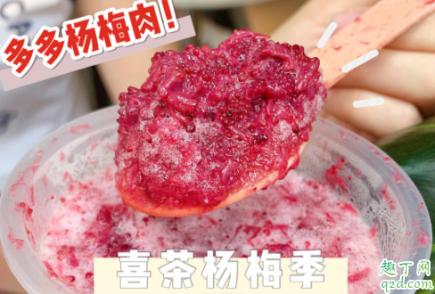 喜茶新品多肉肉肉杨梅上线，喝一口超满足！