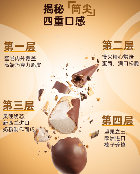 东北大板新品：倒着吃的脆皮甜筒，第一口就爱上了！