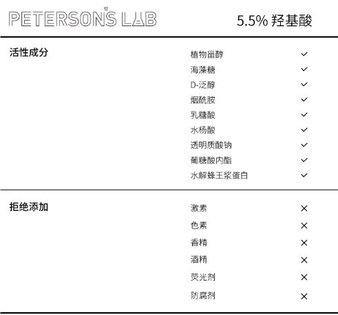 毕生之研水杨酸冻膜成分表 配方温和放心用