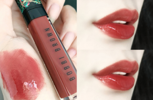 Bobbi Brown芭比布朗夏季新品花卉唇釉01试色，一朵清透的焦糖玫瑰