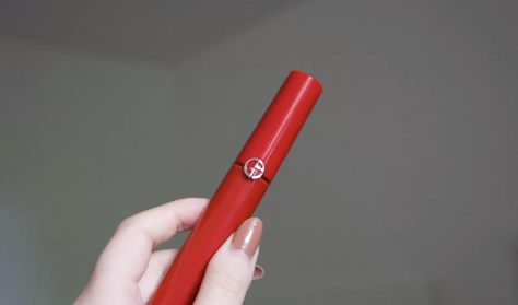 阿玛尼红管417唇釉试色 刘雨昕同款真的太好看了