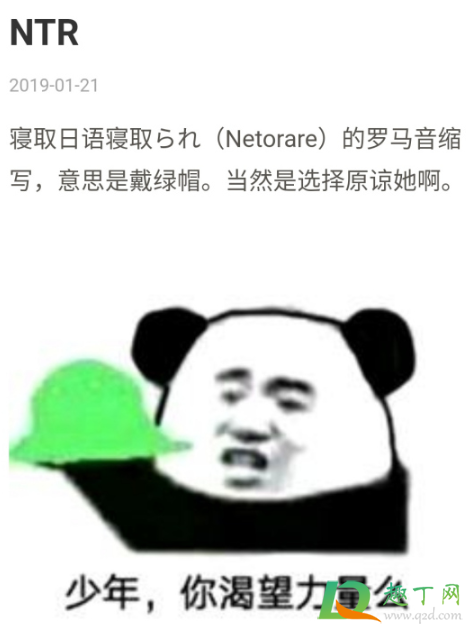 ntr是什么意思梗-ntr什么梗网络语言