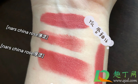 Nars2021春季限定口红china rose什么颜色-nars china rose口红试色