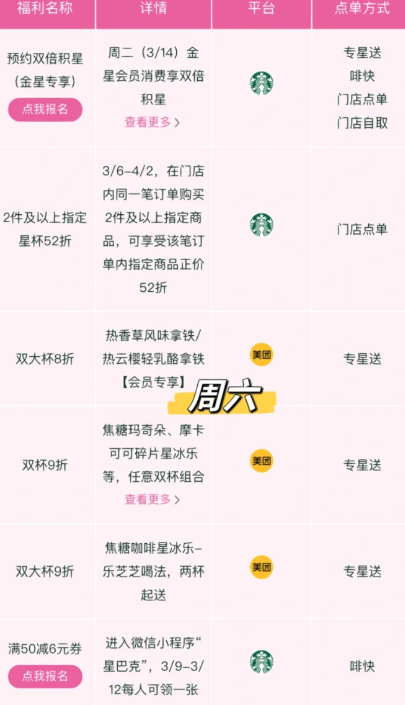 星巴克买一送一可以存一杯吗-星巴克买一送一的活动2023